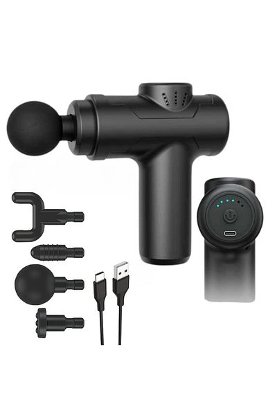 StfTauc Professional Massager, Pistol Type, Portable, 1500mAh Battery, 6 Adjustable Speeds