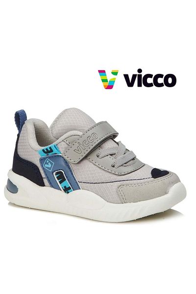 Vicco Pantofi sport pentru copii Tino Ortopedici Gri