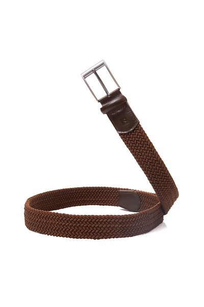 Pierre Cardin Brown Knitted Men's Belt Pc-1745Z4X