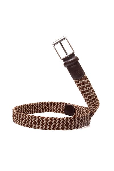 Pierre Cardin Brown-Mink Knitted Men's Belt Pc-1745K3V