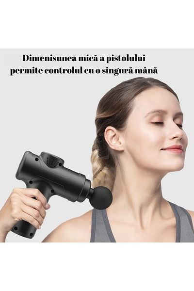 StfTauc Professional Massager, Pistol Type, Portable, 1500mAh Battery, 6 Adjustable Speeds