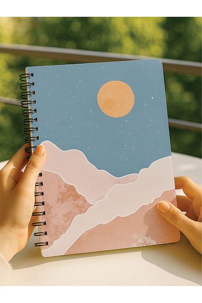 Apeirona | Limitless Art Σημειωματάριο - Bullet Journal |   Διακεκομμένο |   Α5 |   Σπιράλ από χάλυβα |   90 Σελίδες |   Κάλυμμα από σκληρό χαρτόνι