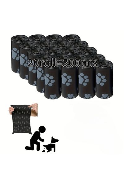 Choice 20 لفة من أكياس نفايات الحيوانات الأليفة، 300 كيس، مصنوعة من البولي بر...