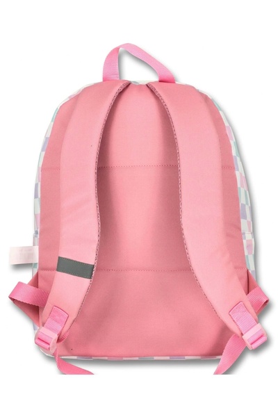 ÜMİT ÇANTA Hope Bag Purple Green Color Love Printed School Bag for Girls - 5084 - Leather Love Written