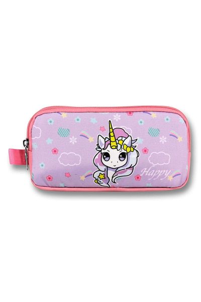 ÜMİT ÇANTA Τσάντα Ümit Τυρκουάζ Ροζ Rainbow Unicorn Τσάντα μολυβιού - Κορίτσι - 5017