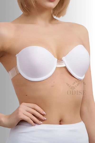 Wild Wake Back Transparent Adjustable Low-Cut Evening Dress Outfit Graduation, Wedding Bra (Padded)