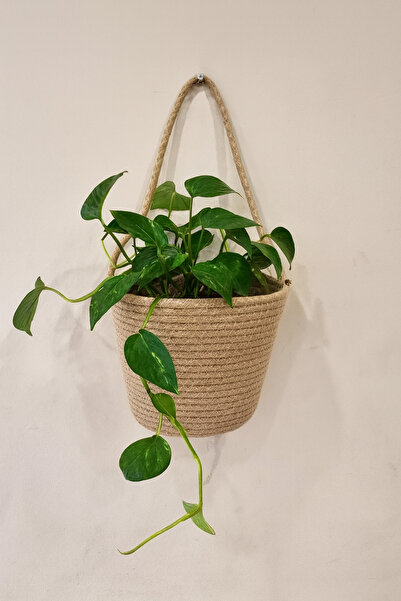 ÖRGÜM Flower Pot Decorative Flower Pot Organizer Wall Basket 15X15 cm Plant N...