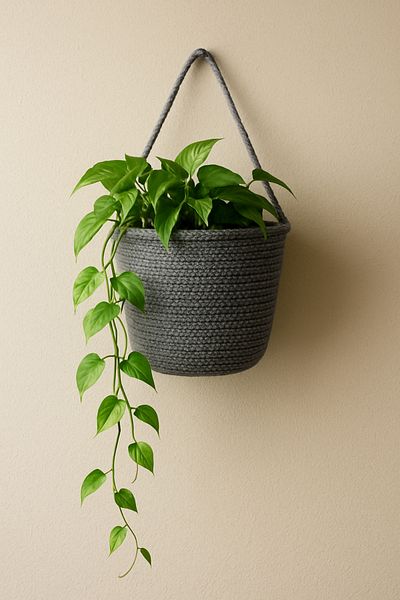 ÖRGÜM Flower Pot Decorative Flower Pot Organizer Wall Basket 15X15 cm Plant Not Included