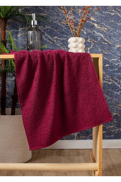 Elaganya Burgundy Sports Towel Stain Resistant Hairdresser Barber Hotel Towel 50X90 cm 8Pcs