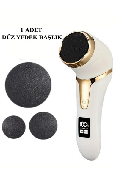 NaturalCharm Ayak Temizleyici İçin 1 Adet Siyah Yuvarlak Yedek Zımpara Başlığı – Kolay Takılır, Uzun Ömürlü