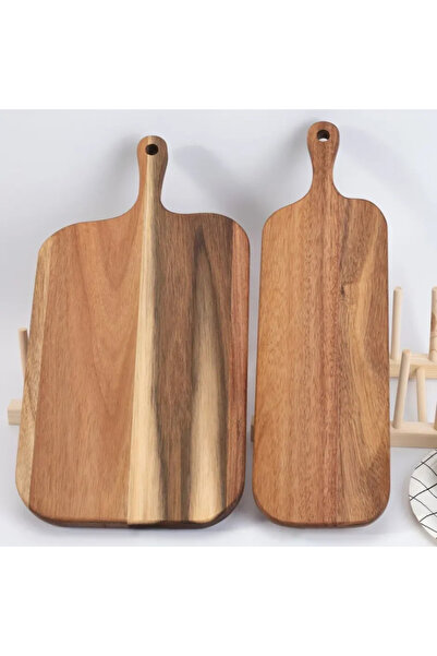 Denla 2-Piece Luxury Iroko Wood Cutting Board Wooden Presentation Board