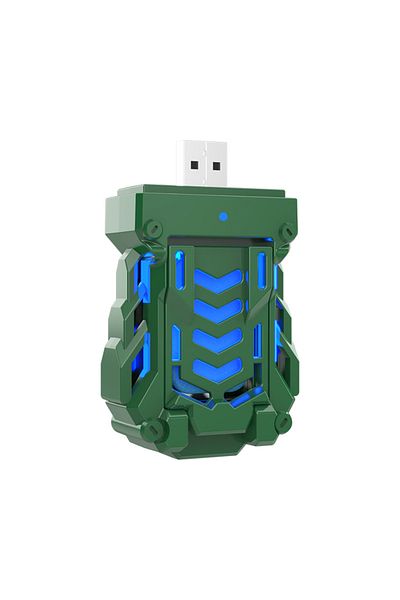 VENTLEX Aparat electric portabil impotriva tantarilor cu pastile, Interior/Exterior, Alimentare USB, Verde