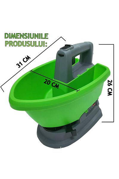VENTLEX Seed spreader, electric fertilizer/fertilizer, universal, 3 L capacity