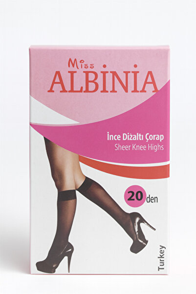 Kent Pazarı 1 Adet İnce Diz Altı Çorap 20 Den – Kadın Günlük & Klasik Giyim Uyumlu