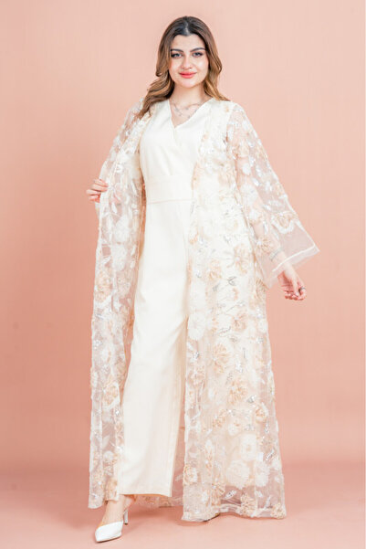 IKKXA عباية عصرية بمزيج من الأزهار