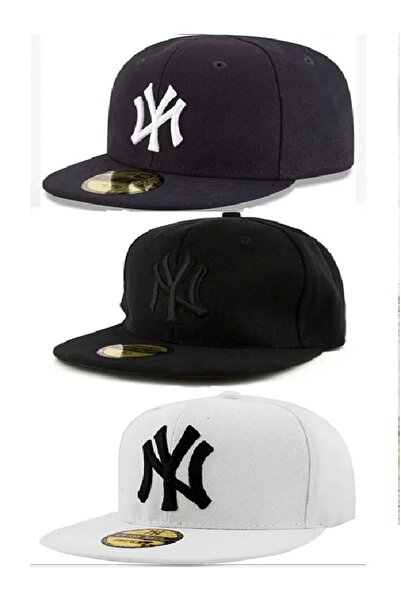 Asix قبعة هيب هوب رياضية للجنسين مع أزرار كبس خلفية قابلة للتعديل، مجموعة من ثلاث قطع، قبعة قطنية 100%