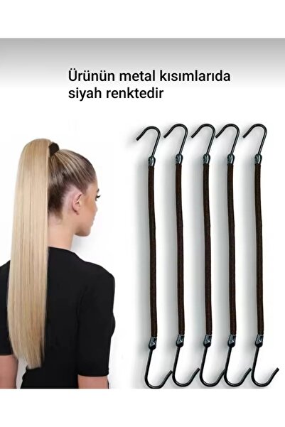 MutluBiDünya Metal Kısımlarıda Siyah Renkte 6 Adet Kancalı Çengel Toka