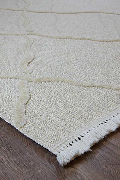 Colore Home Dış Mekan Ve İç Mekan Halısı Krem Jüt Halı Krem Sisal Halı