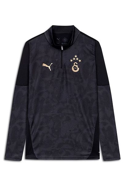 Puma Galatasaray 25/26 a Team 1/4 Zipper Long Sleeve Training Top Jersey Black