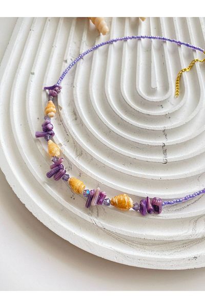 LiKESUN Coral Natural Stone Necklace