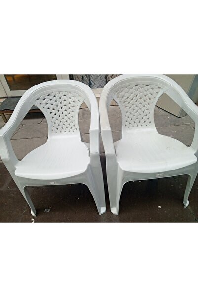 MELİH TEMİZLİK Plastik Koltuk 2 Adet GRİ Renk