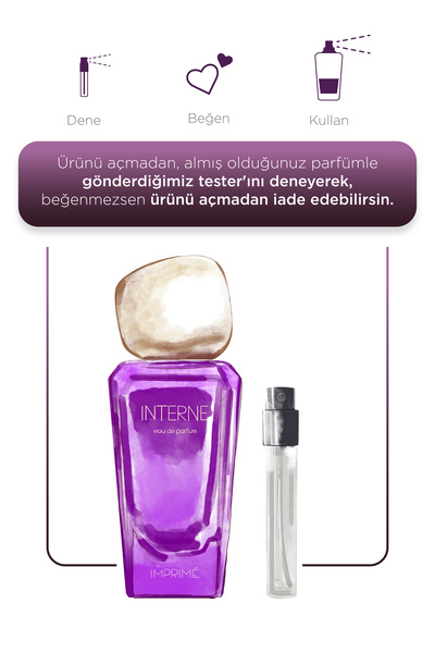 Imprime Interne Edp 50 ml & Travel Size 15 ml Women's Perfume Set I Fruity and Floral I Bergamot, Peach