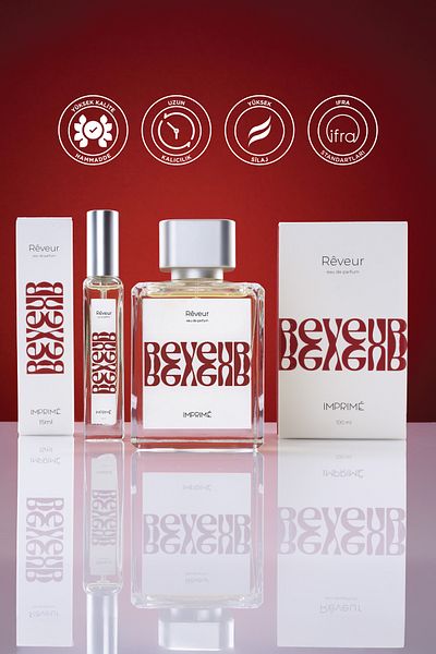 Imprime مجموعة عطور Rêveur EDP 100 مل وحجم السفر 15 مل للجنسين من I Citrus، Spice I Tangerine، Apple