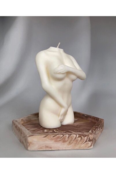 SCA CANDLE Dekoratid Sexsi Kadın kırık Beyaz Renk Luks Mum Tekli ürün