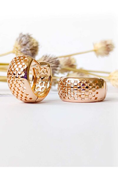 RSB Bijuteri Küpe Halka 316 L Çelik Altın Kaplama + Hediye Paket