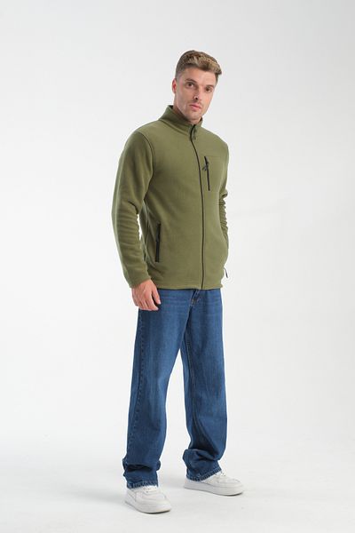 KAPHONE Unisex Fleece Full Zipper 3 Pocket Fleece Jacket