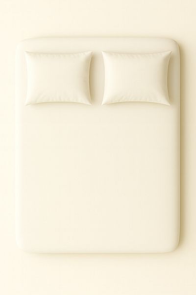 sutra 100% Cotton Satin Solid Color Double Fitted Sheet Set