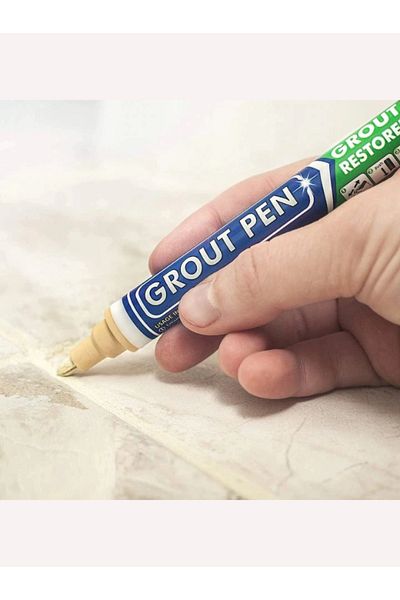 OEM Marker corector permanent pentru acoperirea rosturilor și găurilor în gresie, porțelan și marmură, crem, 15