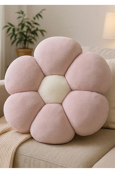 Plush Soft HERIBOM Perna decorativa Daisy de pluș - Țesătură importată - Antialergică 2 buc.