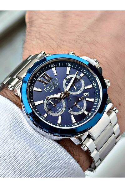 Ferrucci 3 Atm Waterproof Men's Wristwatch Function Steel Cord
