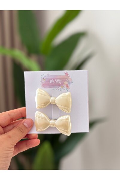 SOFT مشبك مشبك بفيونكة مزدوجة للأطفال أنيق ورائع