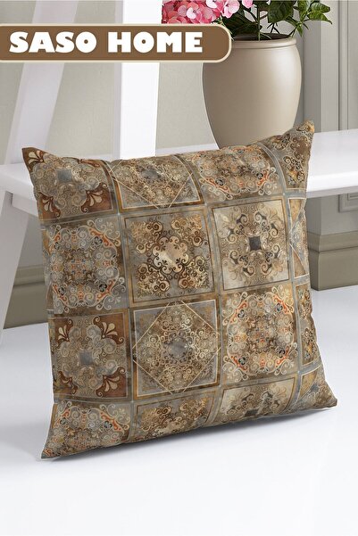 SasoHome Ethnic Ottoman Patchwork Patterned Decorative Gift Throw Pillow - Pillow Case