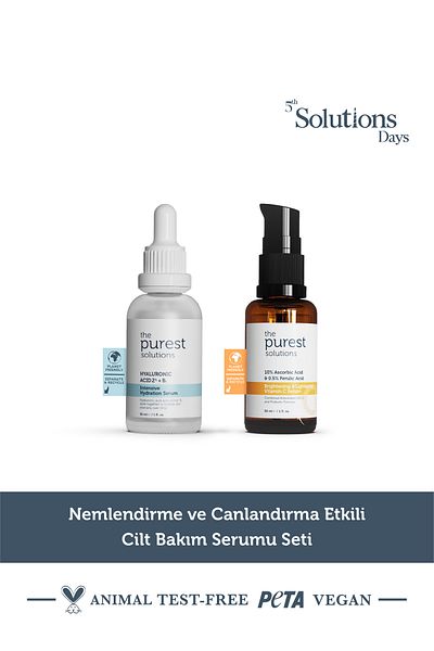 The Purest Solutions Σετ ορού περιποίησης δέρματος με εφέ ενυδάτωσης και αναζωογόνησης