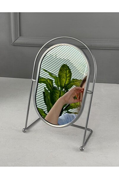 Pembeli Kızın Butiği METAL STANTLI LÜKS AYNA DEKOR GÜMÜŞ