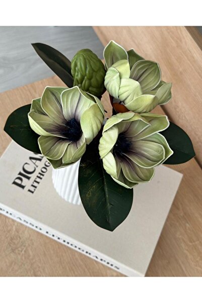 Pembeli Kızın Butiği KÜÇÜK BOY LÜKS MANOLYA BUKETİ YEŞİL