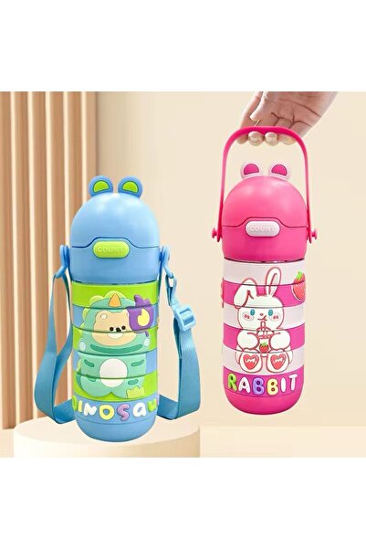 GÜVEN 500ml Stainless Steel Thermal Water Bottle for Children's School