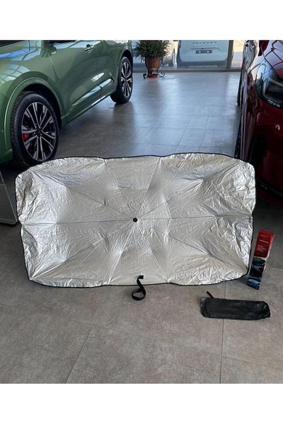 Autokit Auto Car Sunshade Umbrella Type Windshield Anti-Sun Foldable 140cm X 80cm