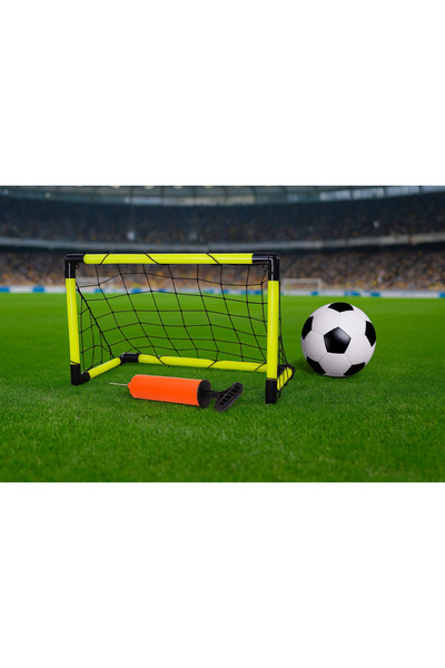 Boldy Miniature Goal Football Play Set -Toy Football Goal Set-Football Set Miniature-Football Miniature Goal