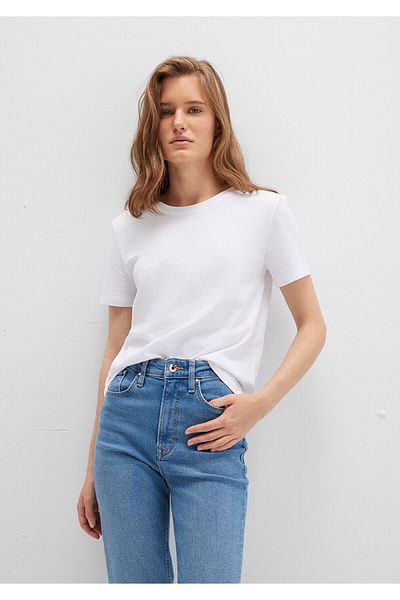 Mavi White Basic T-Shirt Slim Fit / Slim Fit 1613406-620