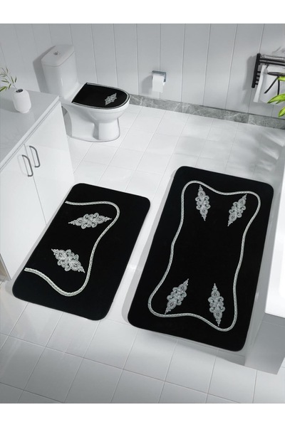 FeelHome قاعدة مارماريس غير قابلة للانزلاق، ناعمة، ماصة، 3 قطع من سجادة الحما...