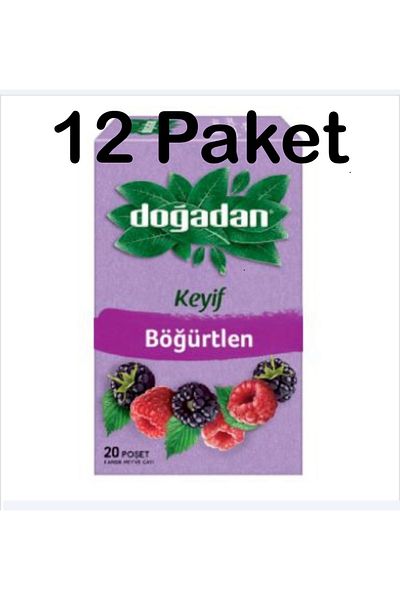 Doğadan Herbal Tea 20 Bags Blackberry (12 Pcs Box)
