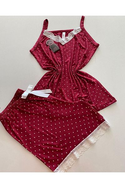 Lady Queen Ring Viscose Shorts Pajama Set
