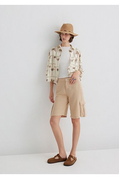 Mavi Brown Cargo Shorts 1410233-87119