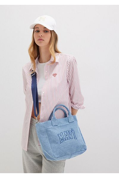 Mavi Logo Denim Tote Bag 1913377-82770