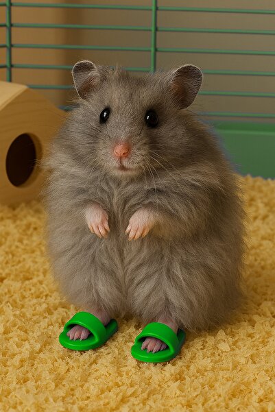 H×UUNG Hamster Terligi Sevimli Terlik , Fotoğraf Çekimi Aksesuarı • Fare , Sincap , Kaplumbağa • Kertenkele