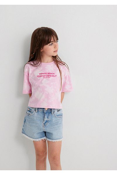 Mavi Tricou roz imprimat, cu o formă lejeră/cu o formă relaxată 7610325-90384
